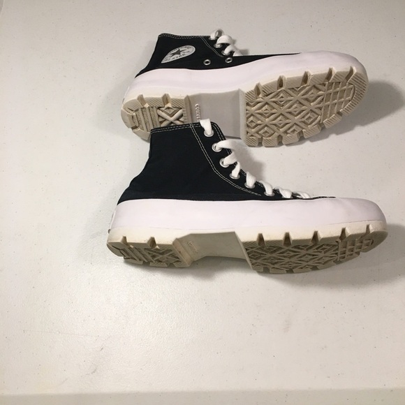 Converse Chuck Taylor All Star Lugged High Top Black Sneakers Size 7 - Picture 8 of 12